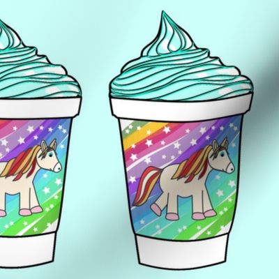 Unicorn gelato milkshake