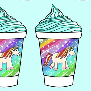 Unicorn gelato milkshake