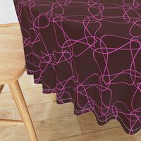 Tangly Lines - Q - Pink Brown