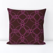 Tangly Lines - Q - Pink Brown