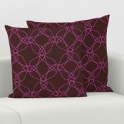 Tangly Lines - Q - Pink Brown