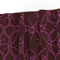 Tangly Lines - Q - Pink Brown