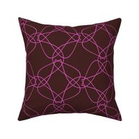 Tangly Lines - Q - Pink Brown