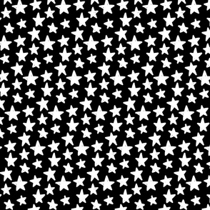 stars inverted :: marker doodles black and white monochrome