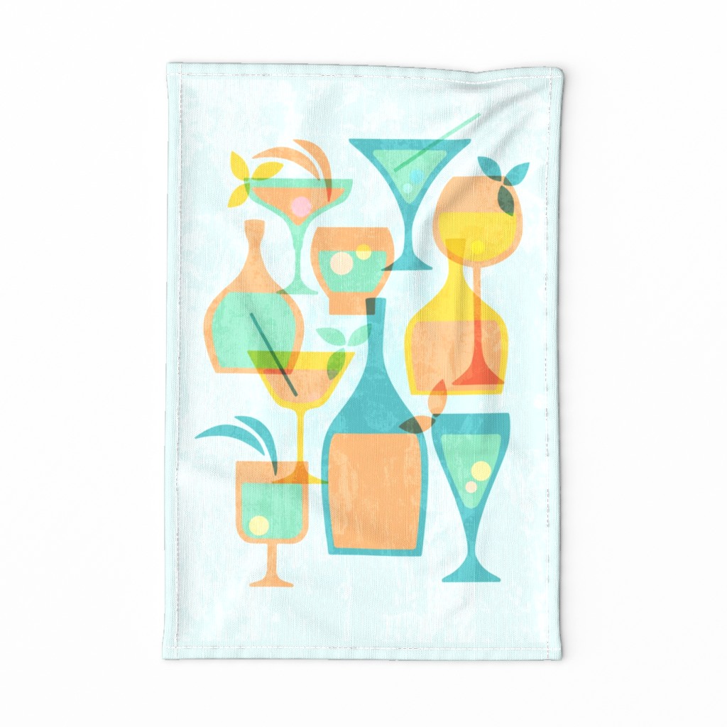  retro cocktail towel
