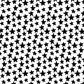 stars :: marker doodles black and white monochrome