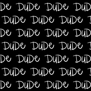 dude inverted :: marker doodles black and white monochrome typography