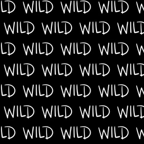 wild inverted :: marker doodles black and white monochrome typography