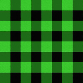 Checks in Lime and Black