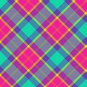 Bird City Diagonal Plaid 2