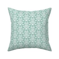 damask faded teal