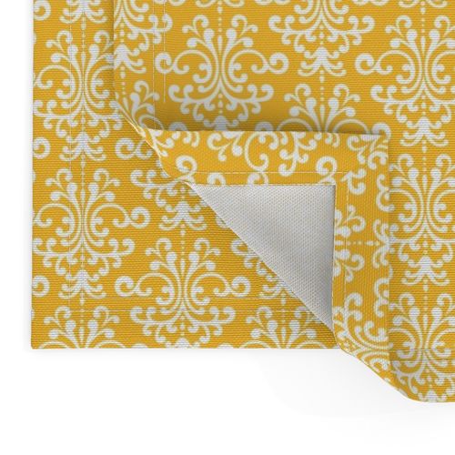 damask golden yellow