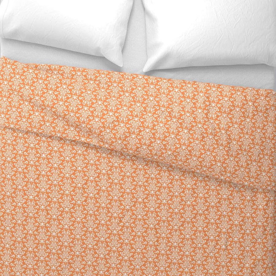 damask tangerine orange