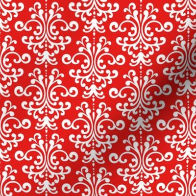 damask bright red