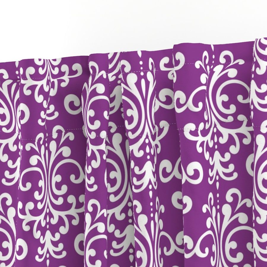 damask lg purple grape