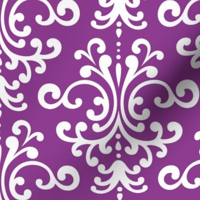 damask lg purple grape