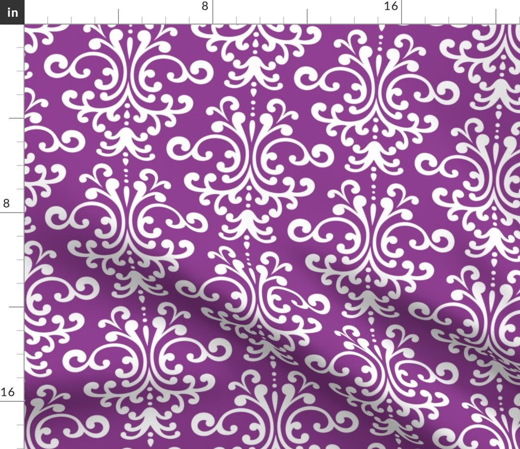 damask lg purple grape