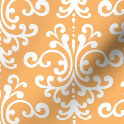 damask lg mango orange