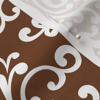 damask lg chocolate brown #744527