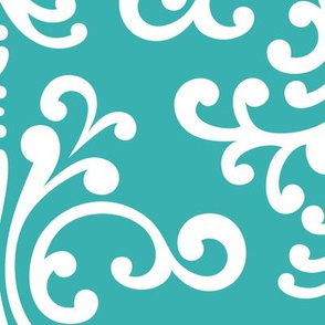 damask xl teal