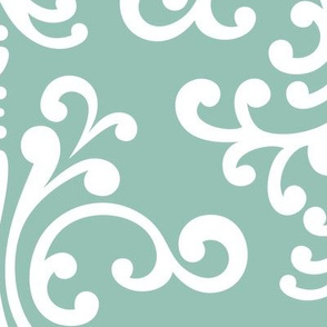 damask xl faded teal