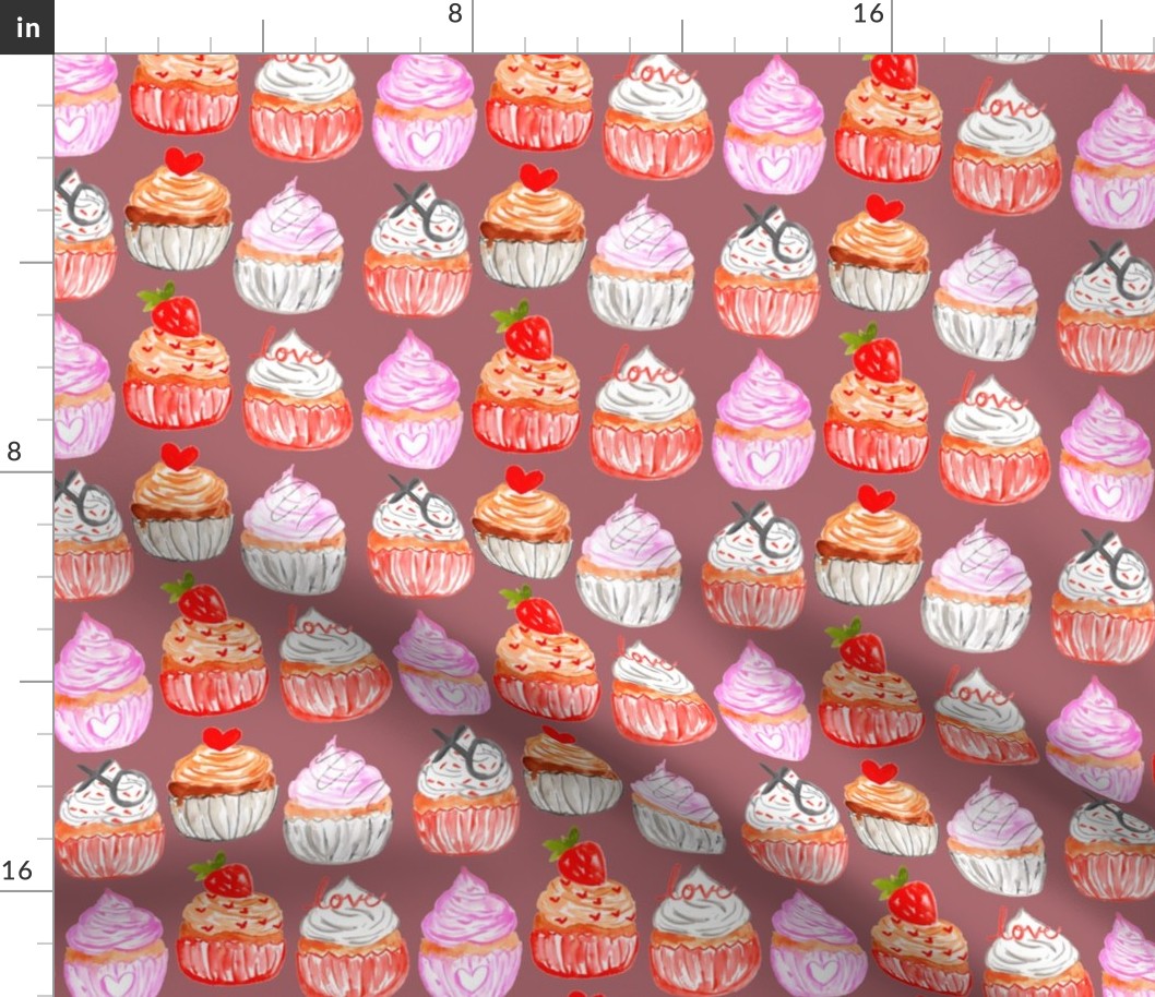 6" Valentine Cupcakes // Coral Tree
