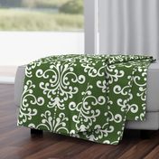 damask xl hunter green