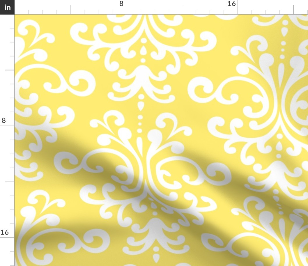 damask xl lemon yellow