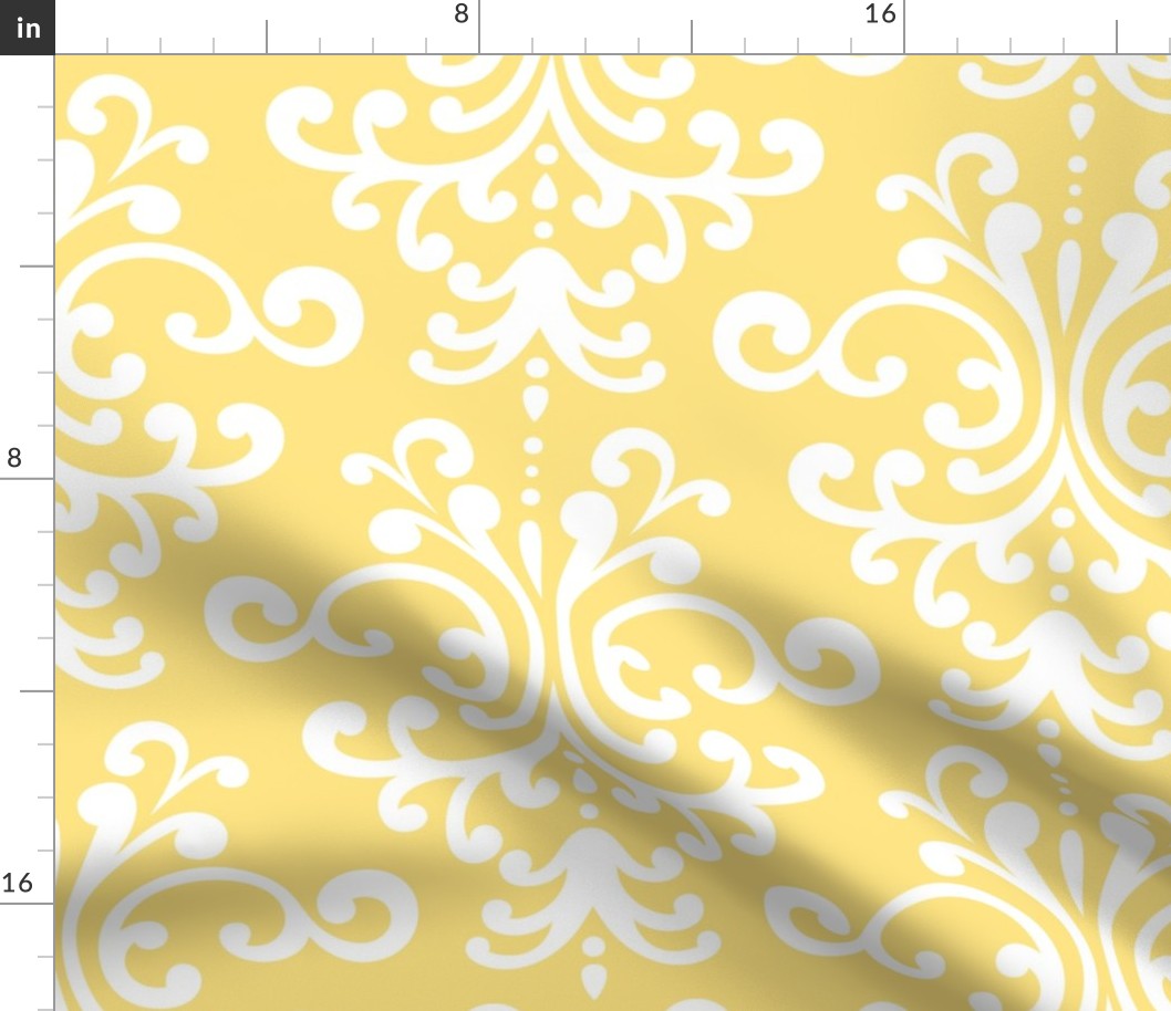 damask xl sunshine yellow