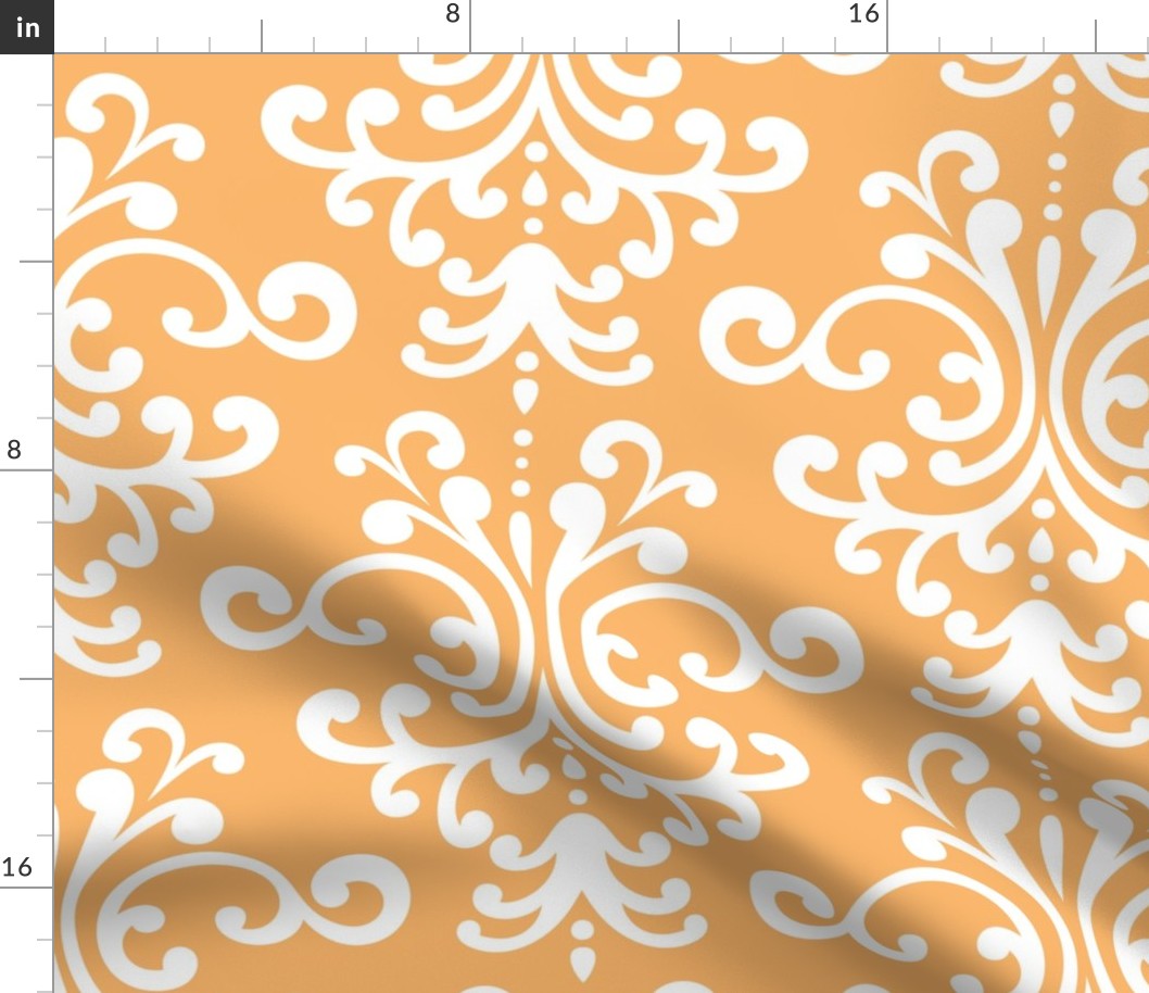 damask xl mango orange