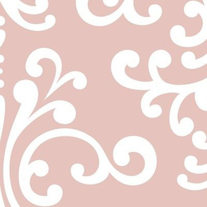 damask xl dusty pink