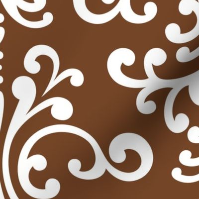 damask xl chocolate brown #744527