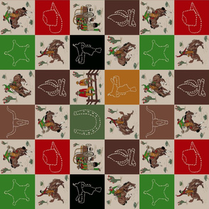 cowboy quilt tan sideways