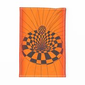 Retro op art Tea towel