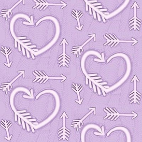 Shot Through the Heart / Arrows  -lavender 
