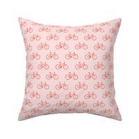 bicycle - bikes - red on pink