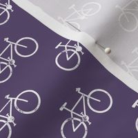 bicycle - bikes - white on purple