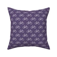 bicycle - bikes - white on purple