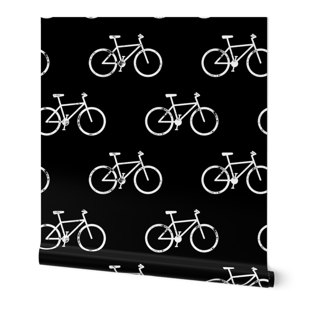 bicycle - bikes - white on black