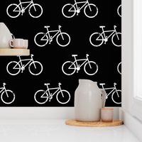 bicycle - bikes - white on black