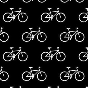 bicycle - bikes - white on black