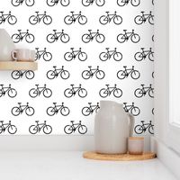 bicycle - bikes - black on white