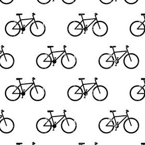 bicycle - bikes - black on white
