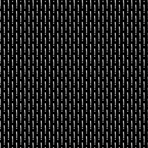 Exclamation Mark Pattern-  White On Black 