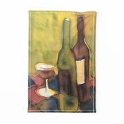 Wine Time `teatowel