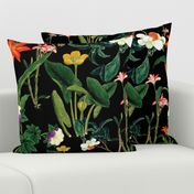 Botanical Vintage Floral Black