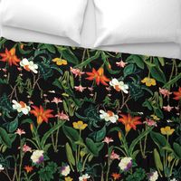 Botanical Vintage Floral Black