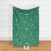 Scattered Critters Pattern (Green)