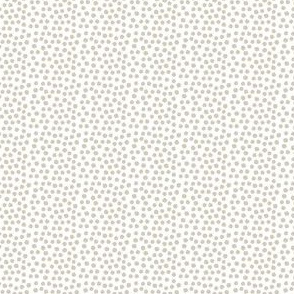 4" Dark Tan Polka Dots