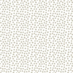 8" Dark Tan Polka Dots